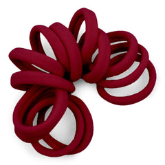 Cyndibands burgundy seamless hair ties pack shot showing gentle, snag-free hold