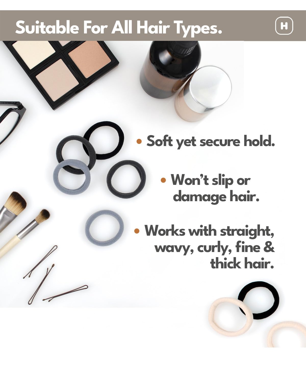Cyndibands seamless hair ties during workout illustrate sweat-friendly, secure ponytail