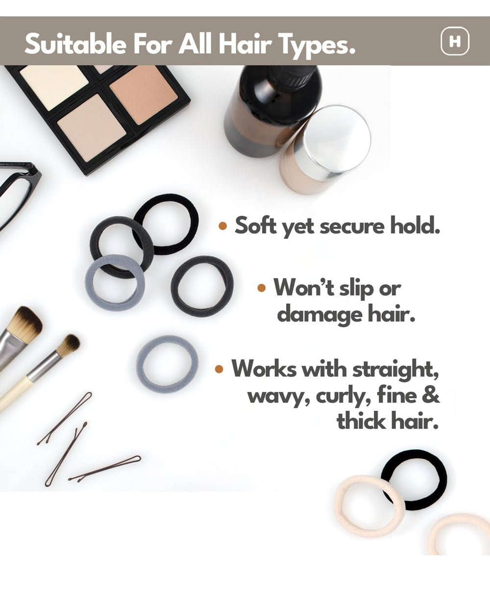 Cyndibands secure ponytail hold keeps styles in place through activities.