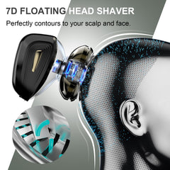 Cyruzi 7D floating flex technology adapts to scalp contours for close shaving