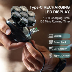 Cyruzi head shaver ergonomic grip offers comfortable precise handling