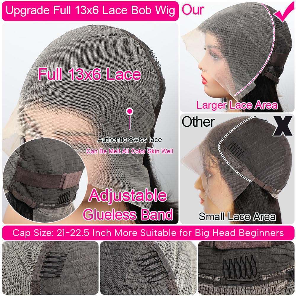 CYSDRH lightweight bob wig design for all-day comfort and movement.