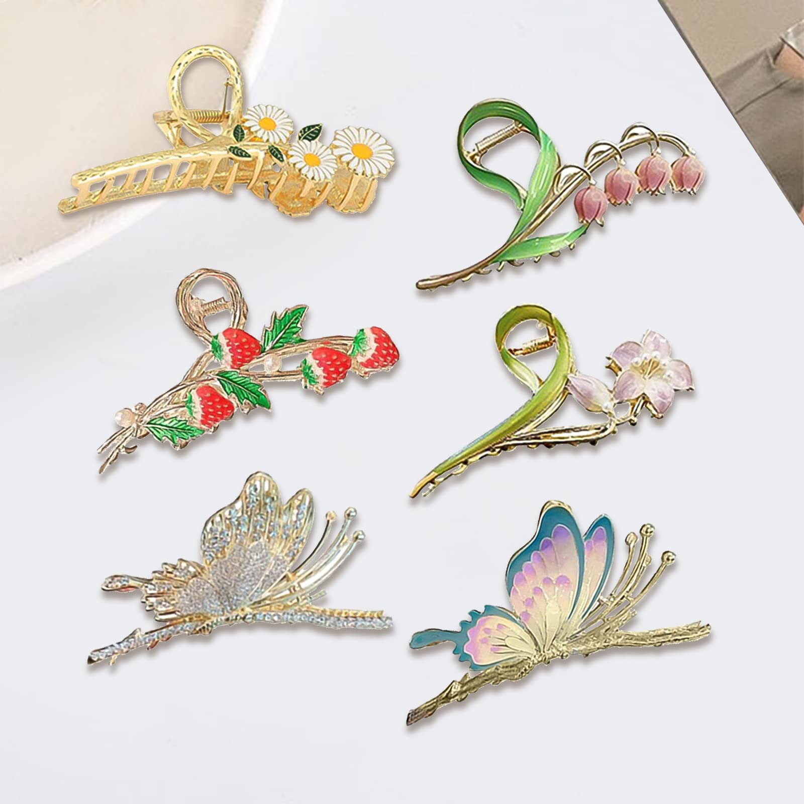 Cysincos 6-styles pack clip offers versatile options for styling.