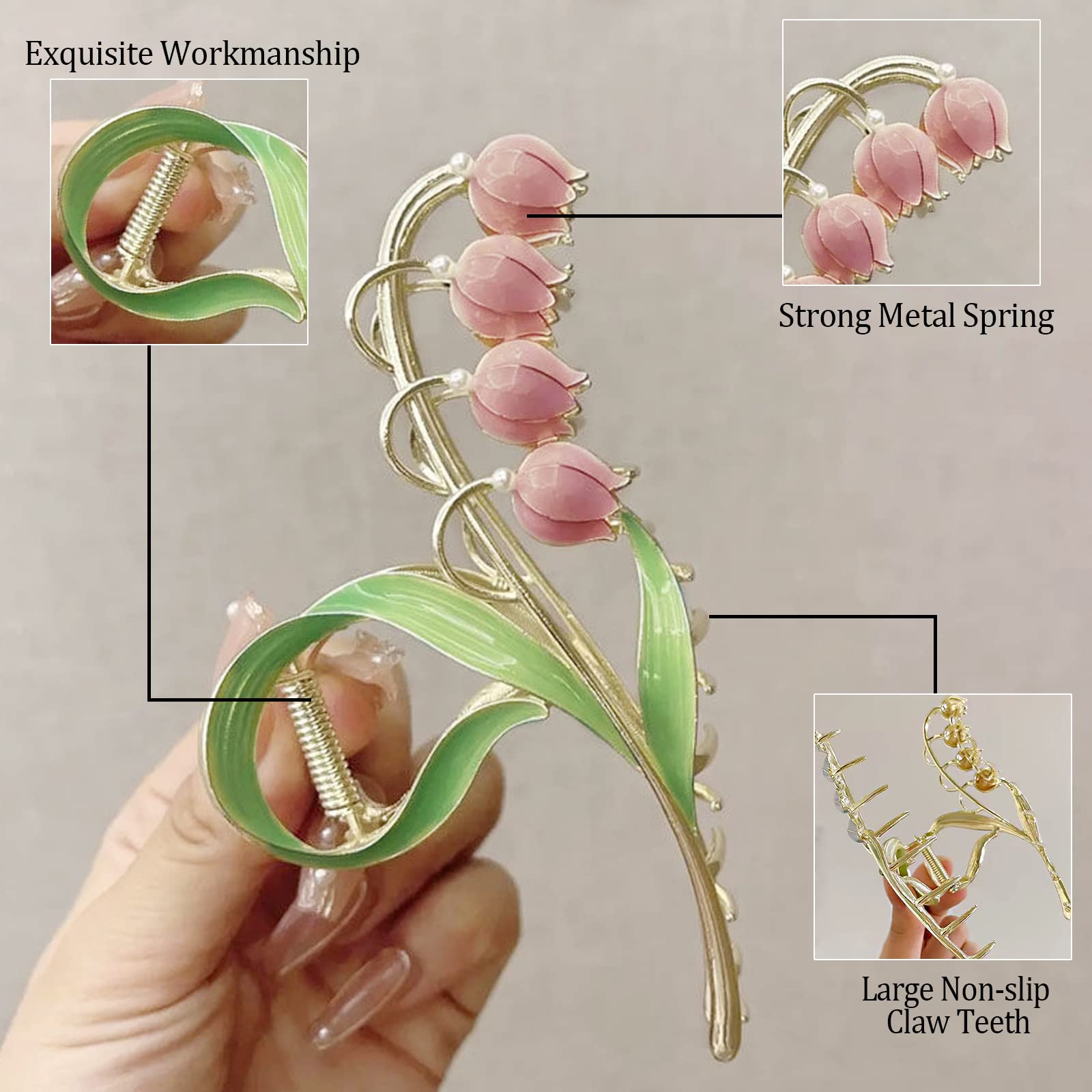 Cysincos large metal hair clip designed to hold thick hair securely.
