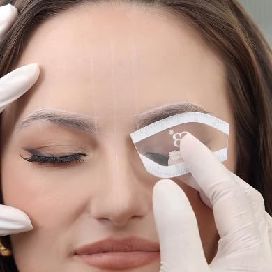 CZJOOY 3-piece arch brow ruler set ready for salon use and backups