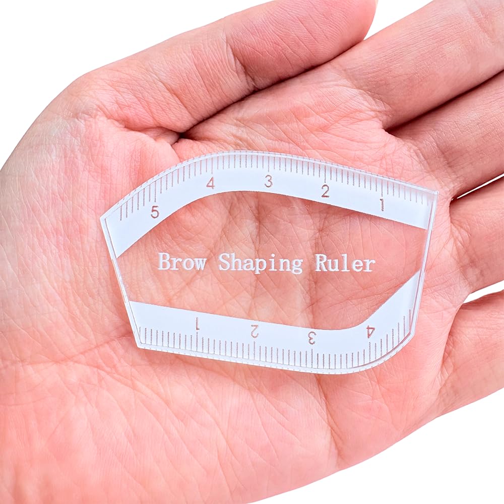 CZJOOY brow ruler close-up shows smooth hand-finished edges for skin comfort