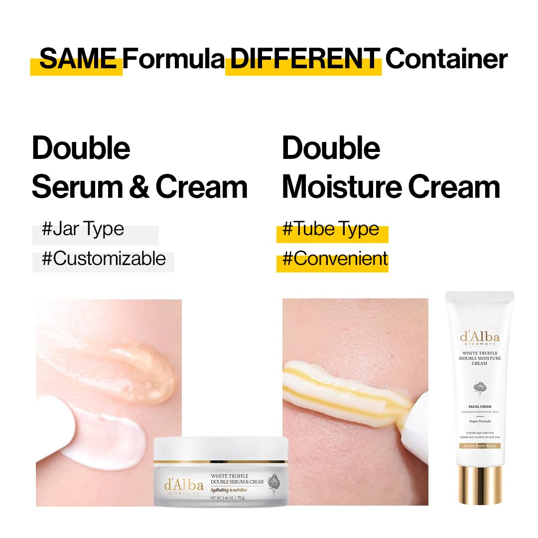 d'alba Piedmont application swatch on hand demonstrates quick absorption and hydration.
