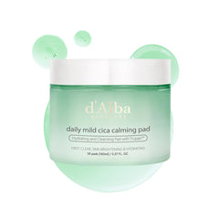d'alba Piedmont Daily Mild Cica Calming Pad pack demonstrates soothing hydration for sensitive skin
