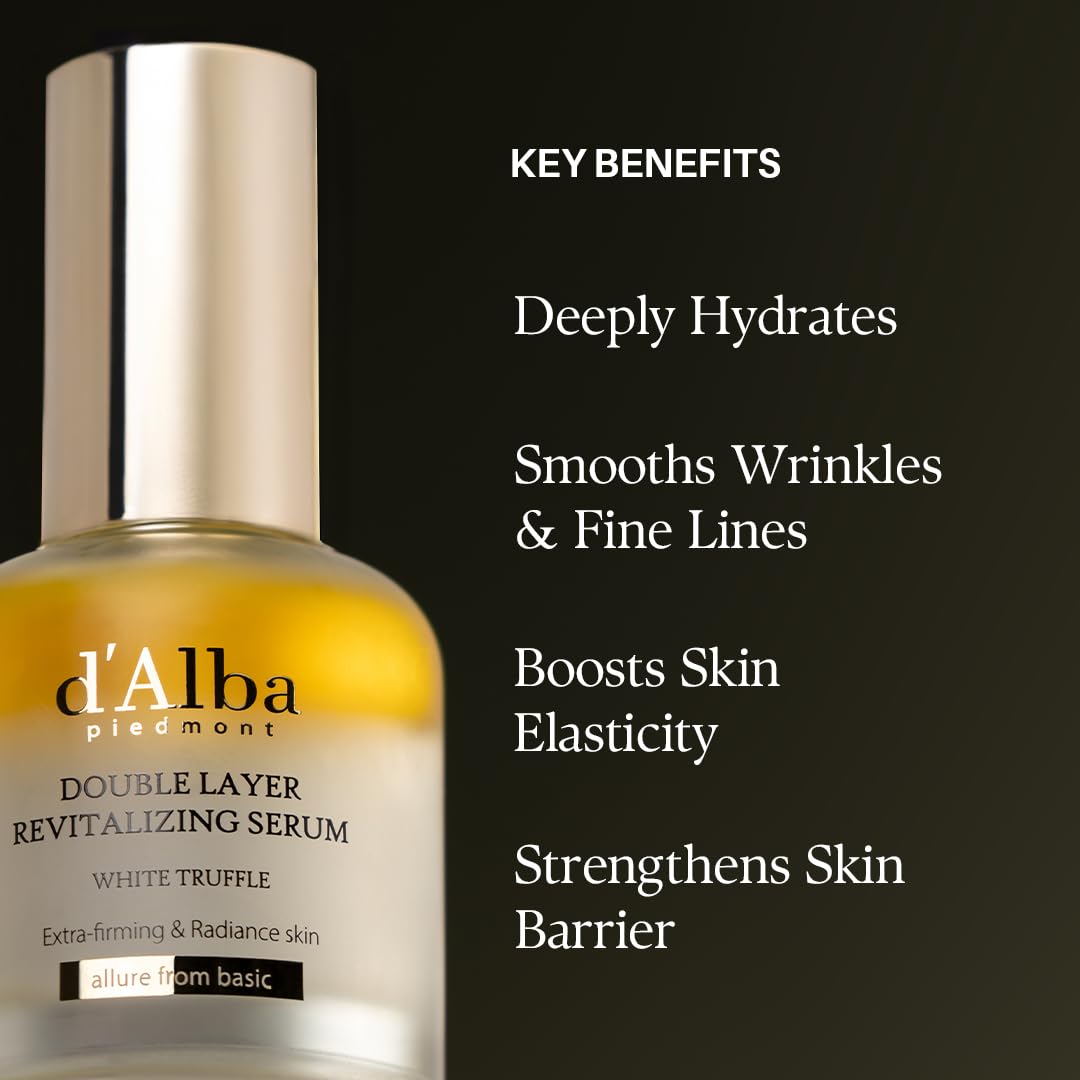 d'alba Piedmont radiant glow application showcases dewy finish after use.