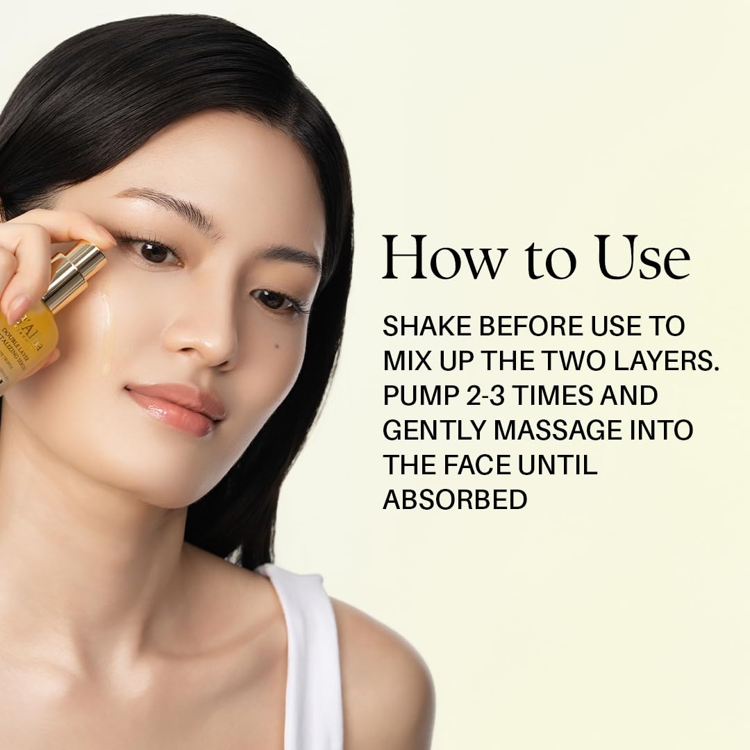 d'alba Piedmont serum texture swirl captures creamy consistency ready for layering.