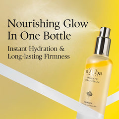 d'alba Piedmont spray serum being spritzed for instant hydration and refresh.