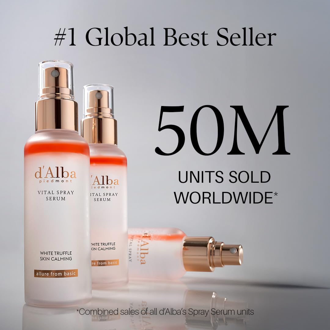d'alba Piedmont truffle spray mist application for red and irritated skin relief