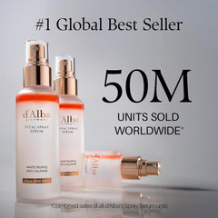d'alba Piedmont truffle spray mist application for red and irritated skin relief