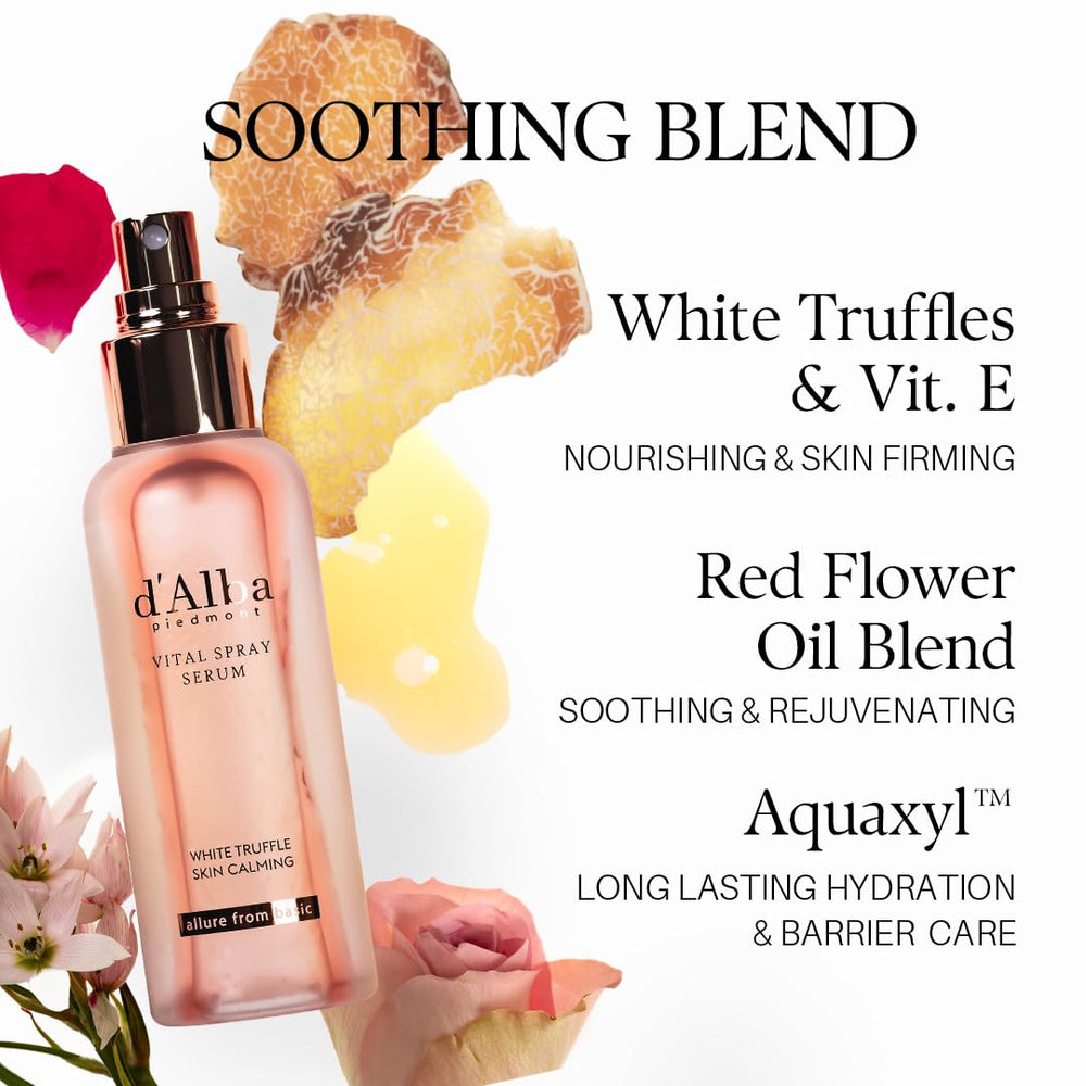 d'alba Piedmont truffle spray sulfate-free formula gentle on sensitive skin