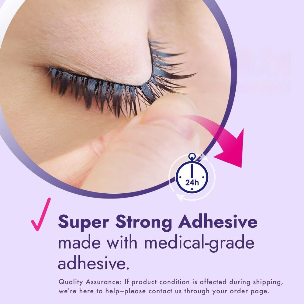 D-UP adhesivo para extensiones, claridad y secado rápido para aplicación limpia.