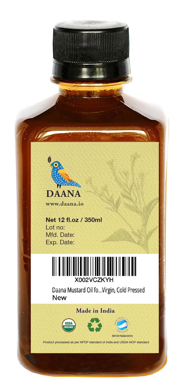 DAANA mustard oil used as pre-shave for smoother shave.