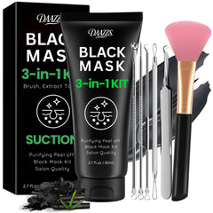 DAAZZS Blackhead Remover Mask packaging showcases a complete pore-care kit.
