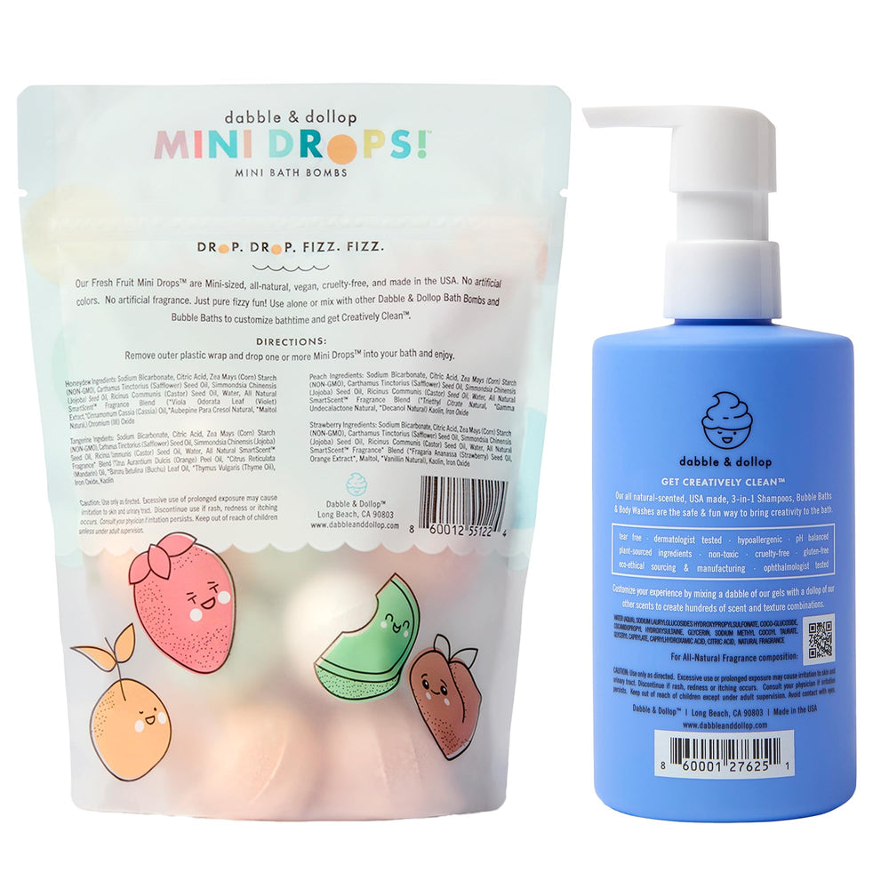 Dabble & Dollop All-Natural Clean Ingredients Label Closeup