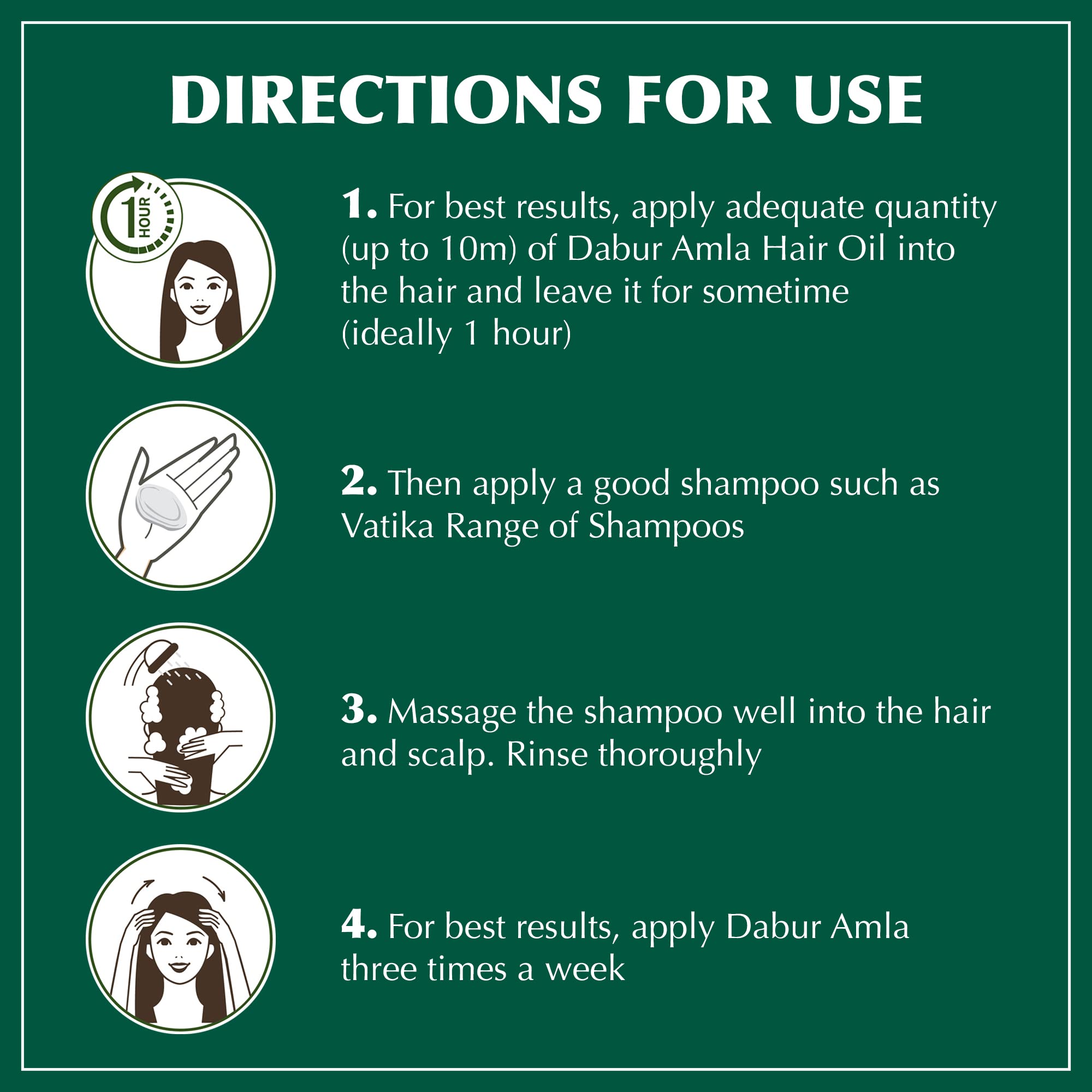 Dabur Amla Hair Oil with natural amla ingredients for nourishment.