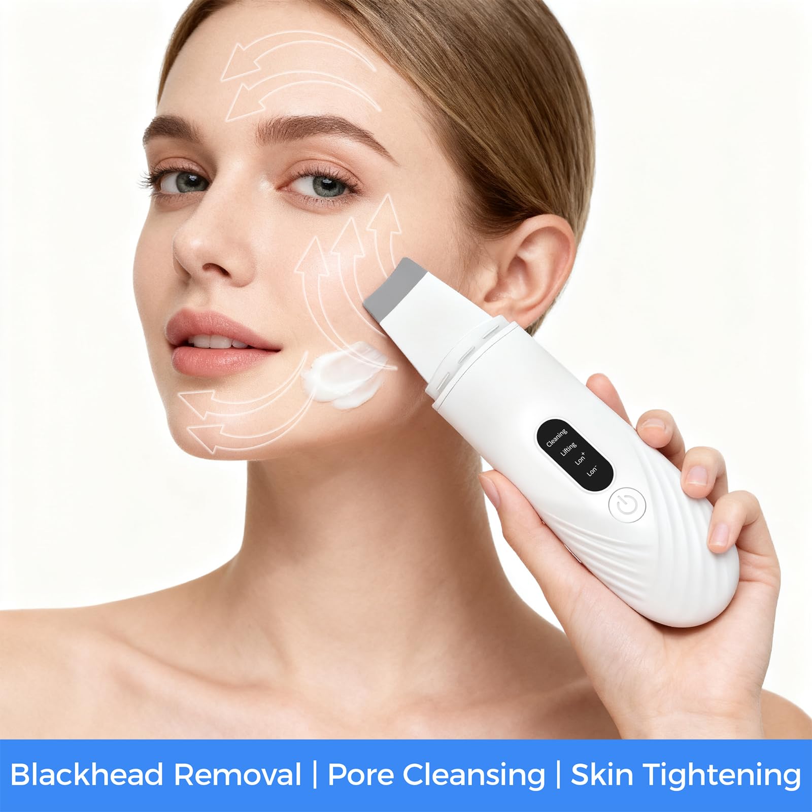 DABZAL Skin Scrubber silicone heads provide gentle daily care on damp skin