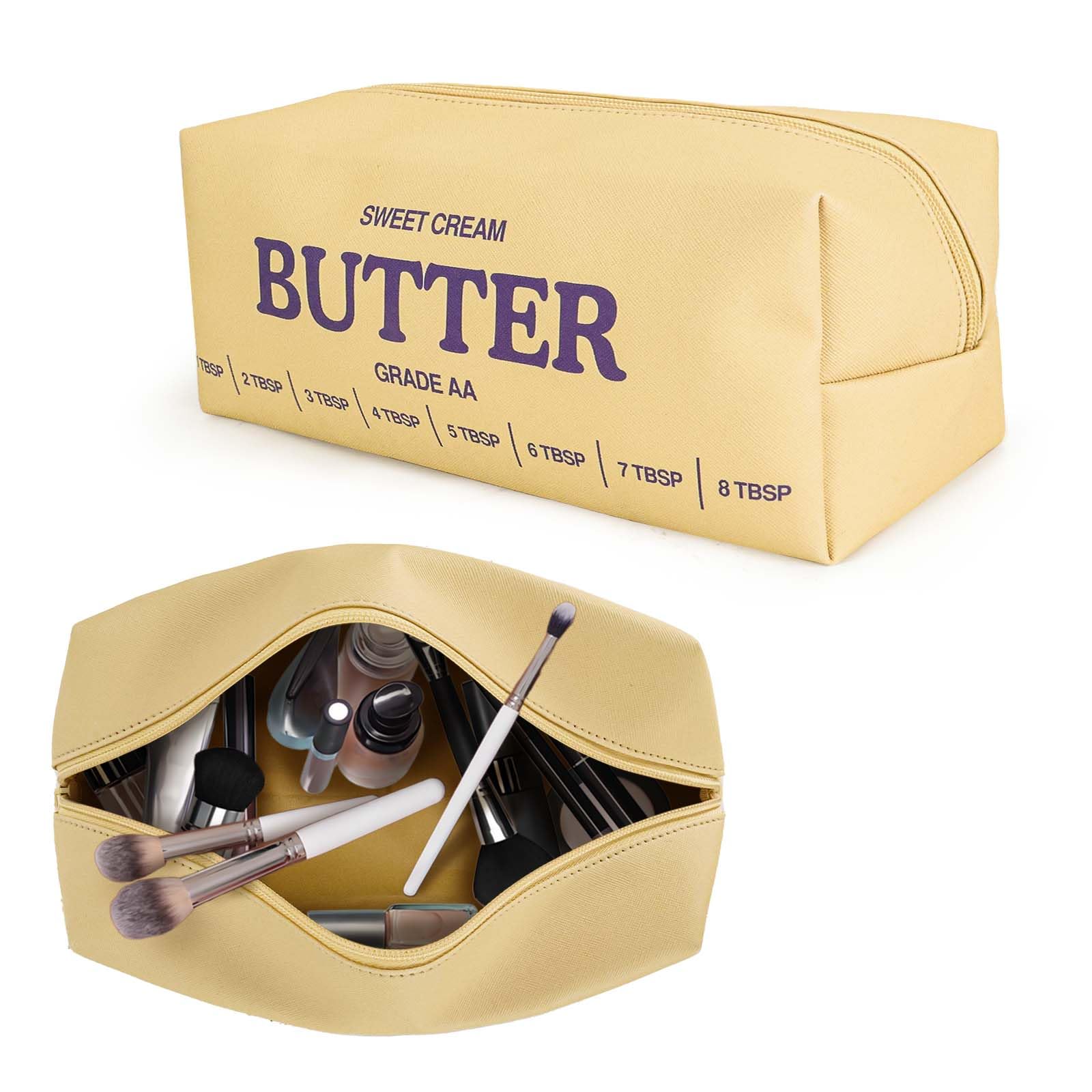 dadop butter travel pouch front view shows organized trips