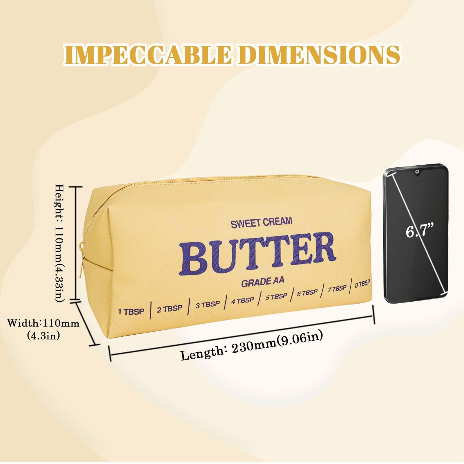 dadop butter travel pouch inside reveals organized storage space