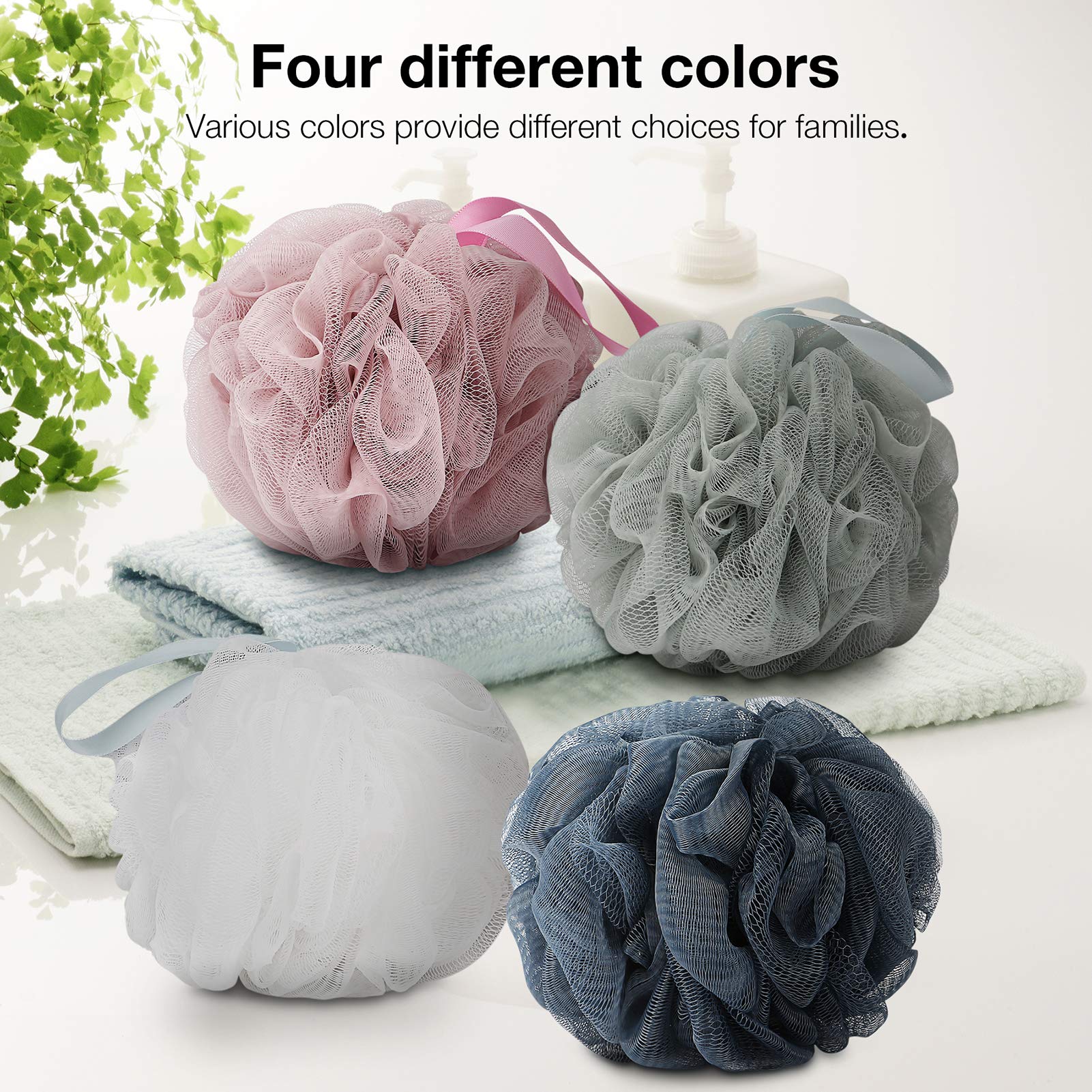 DadyMart loofah dense-mesh creates rich lather with less soap.