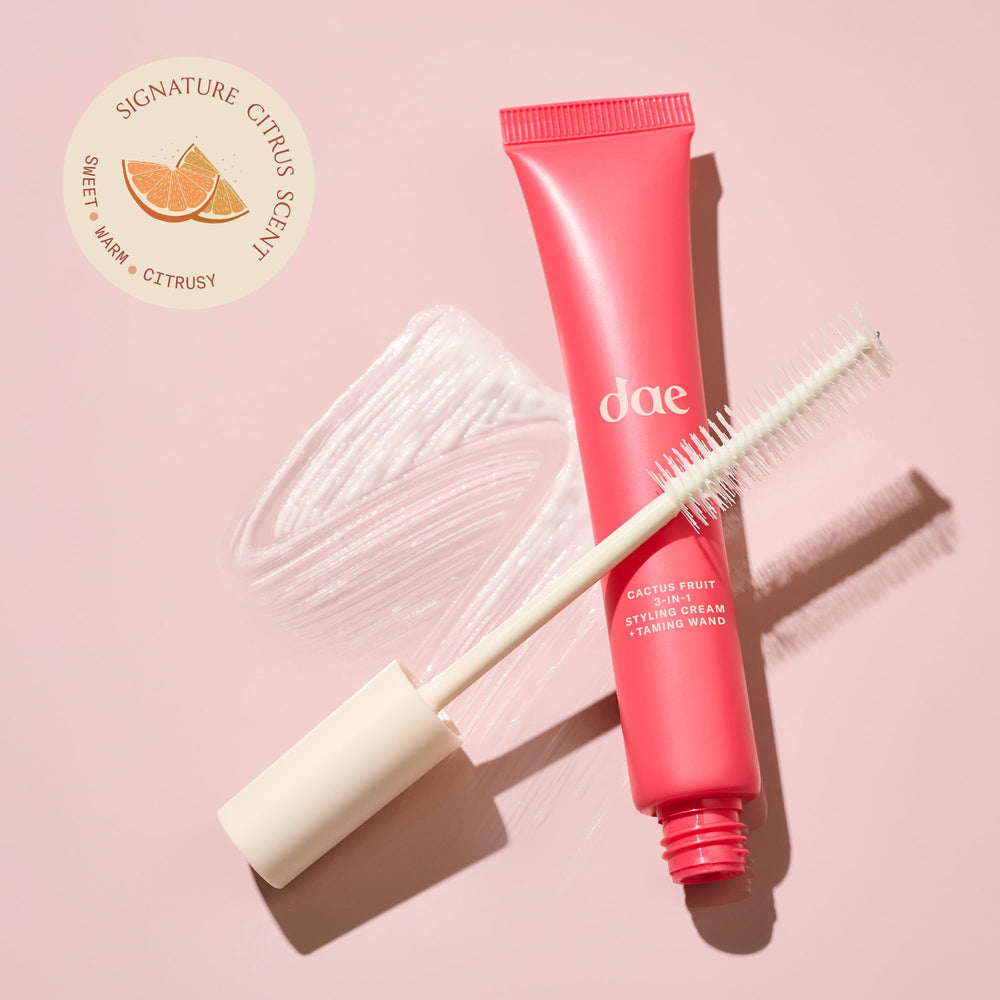 DAE Cactus Fruit citrus-scented formula enhances daily styling rituals.
