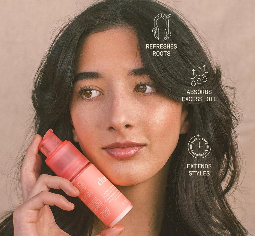 DAE Fairy Duster Dry Shampoo Powder ingredients highlight Mojave Yucca and botanicals.