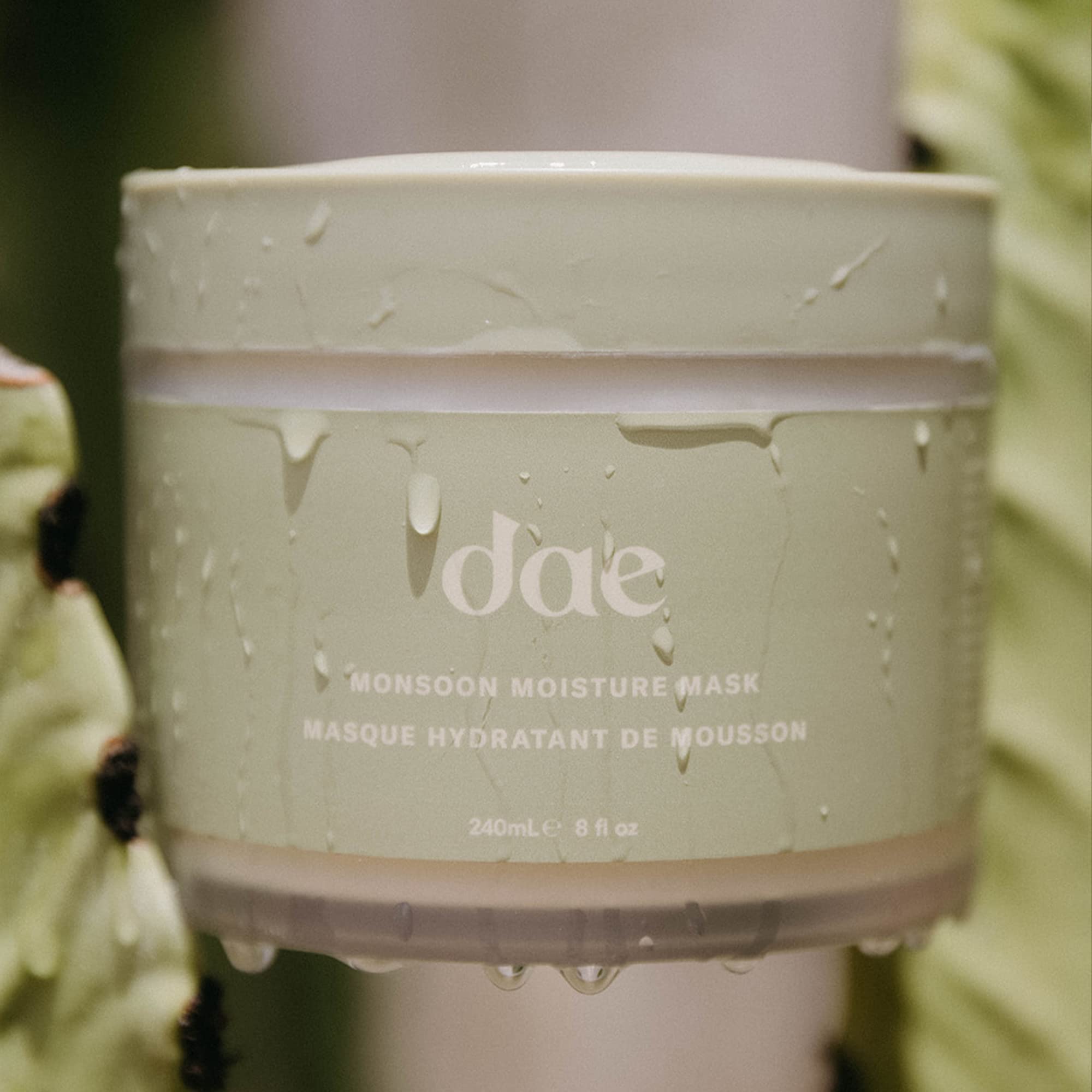 DAE Monsoon Moisture Mask after use shows glossy, smooth hair