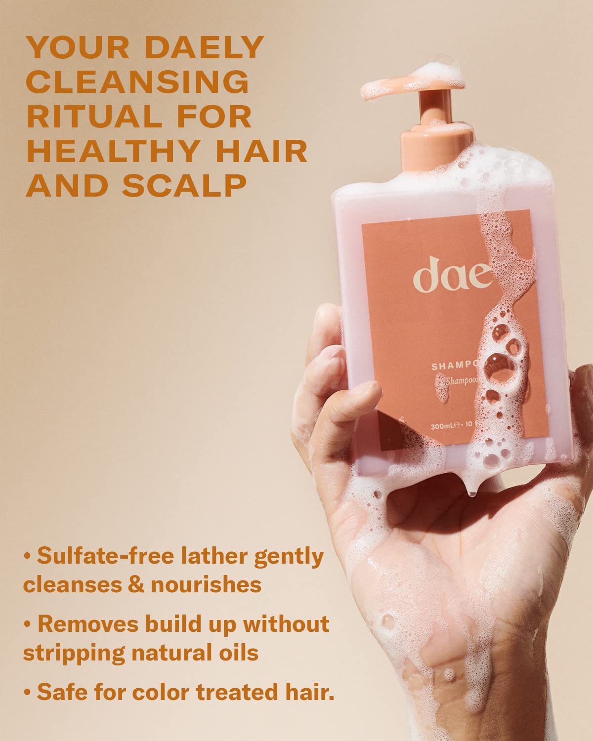 DAE Signature Duo Conditioner bottle illustrating repair and shine benefits.