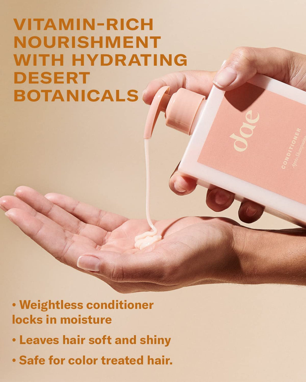 DAE Signature Duo hair showing healthy shine and controlled frizz.