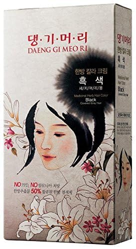 Daeng Gi Meo Ri color-cream application kit for easy at-home dyeing.