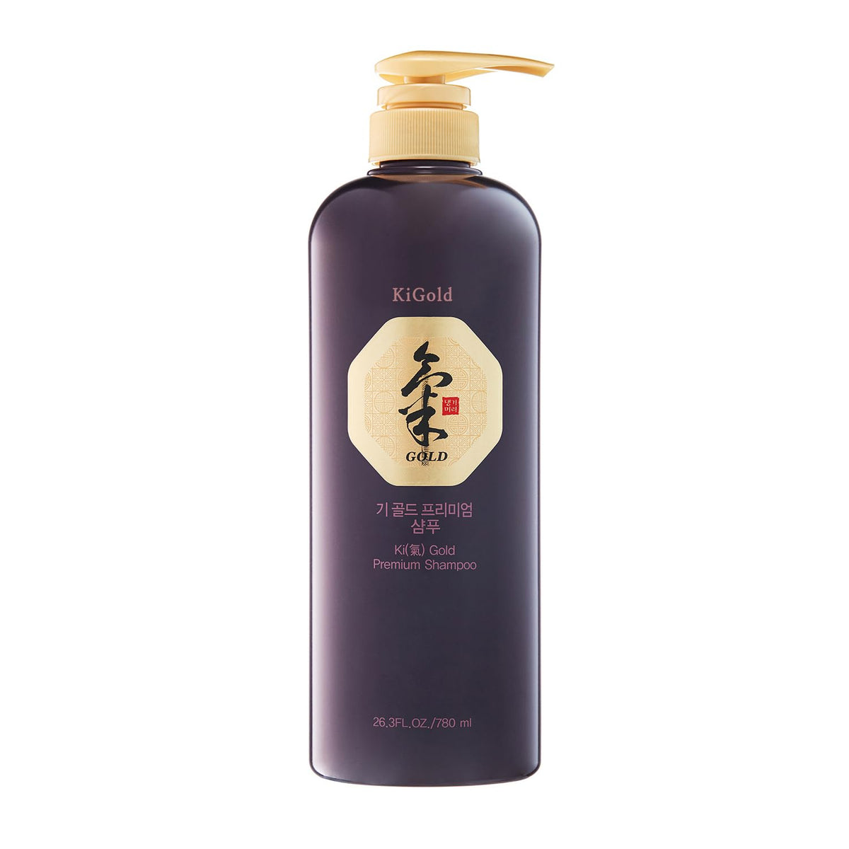 Daeng Gi Meo Ri Ki Gold Premium Shampoo bottle highlights moisture for dry hair