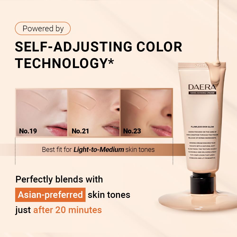 DAERA Kang Shining BB, cobertura natural que corrige tono desigual