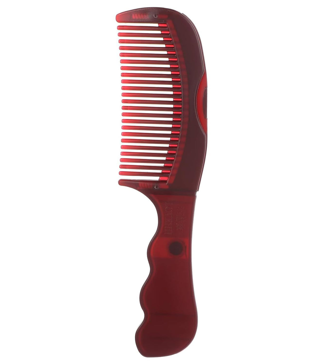 Dafeng dandruff comb red high-density teeth for gentle scalp cleansing.