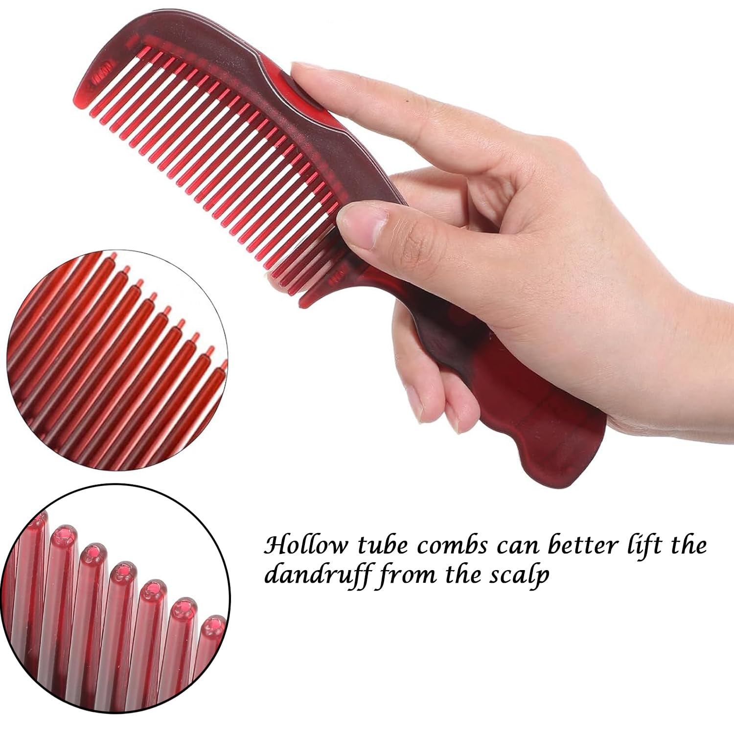 Dafeng dandruff comb red scalp massage while detangling hair.
