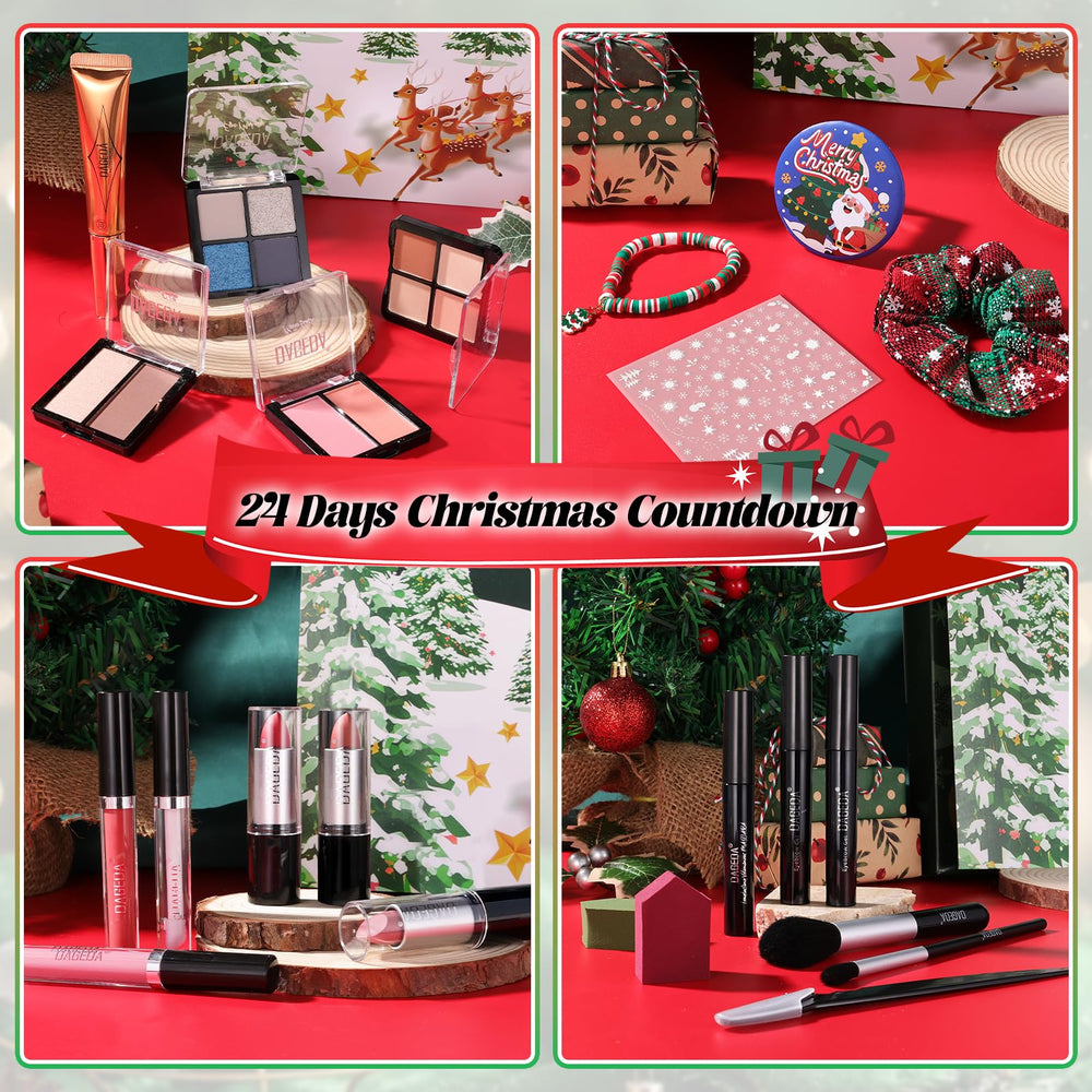 DAGEDA Beauty Advent Calendar 2025 makeup palette highlights creative daily looks