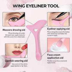 DAGEDA eyeliner stencils showing flexible silicone for precise eyeliner