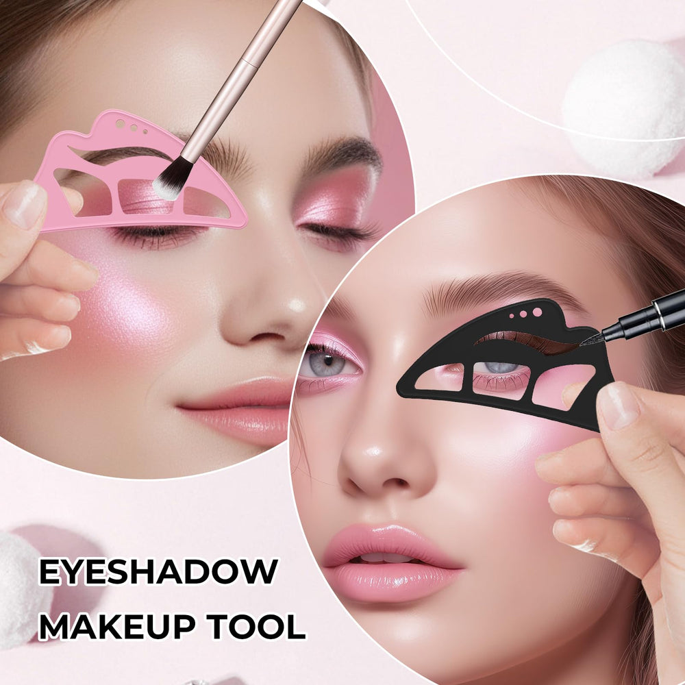 DAGEDA stencil set on vanity for travel-friendly makeup