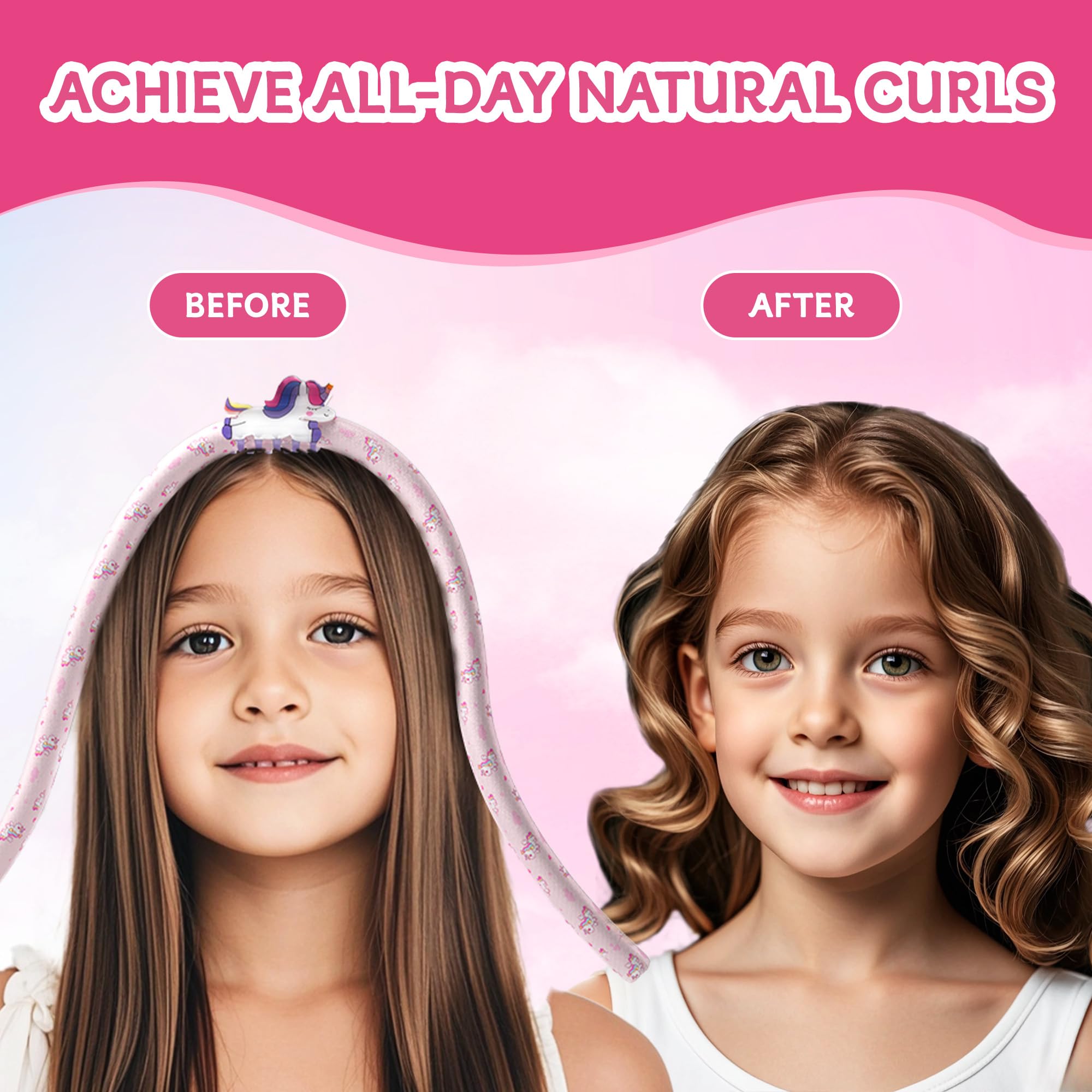 DAGORTE overnight unicorn roller set demonstrates easy setup for quick morning curls
