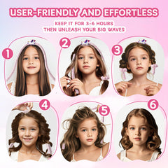 DAGORTE unicorn hair clip close-up highlights secure clips for comfortable sleep