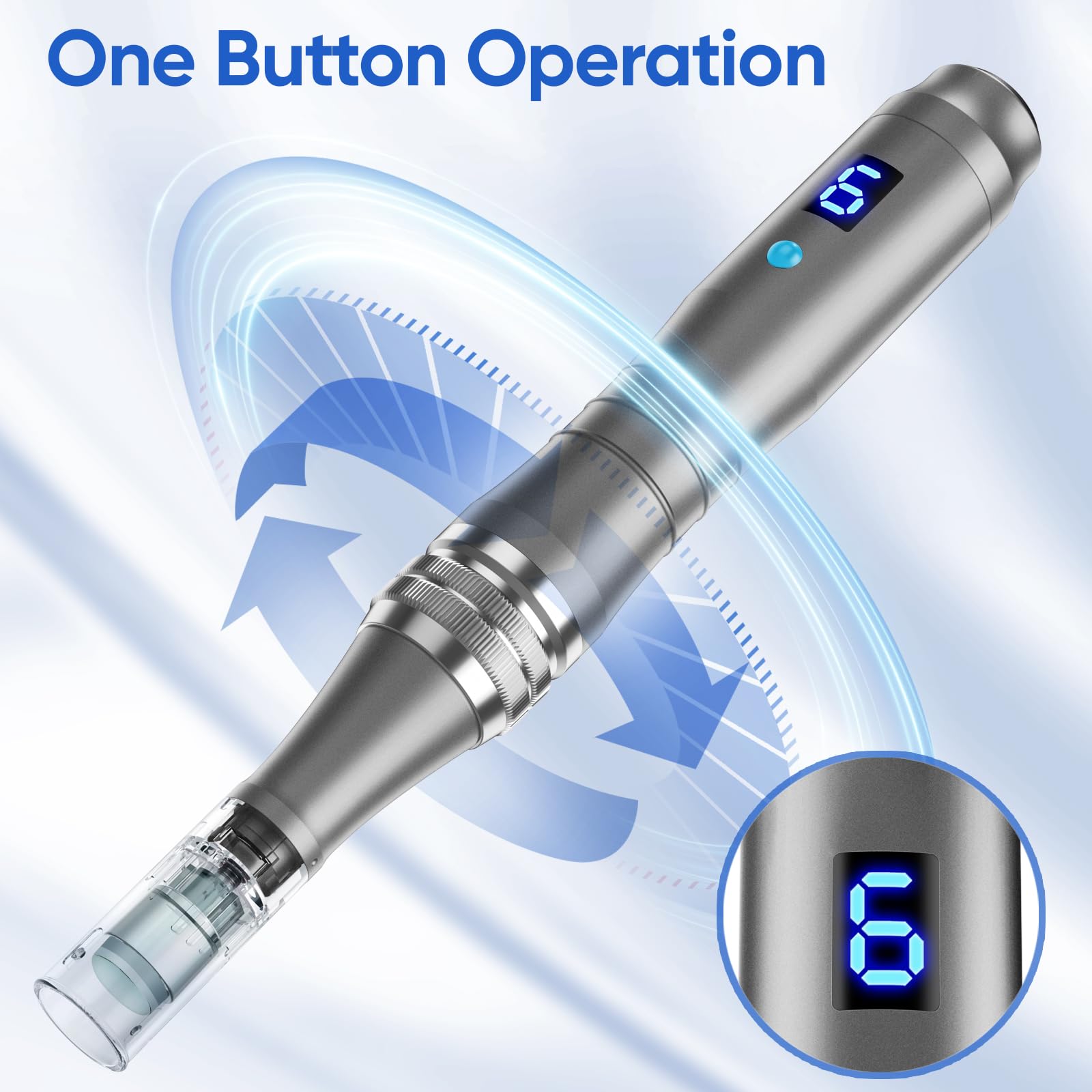 DAHOZE DermaStamp pen portable-size fits into a compact travel kit.