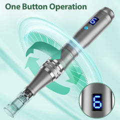 DAHOZE DermaStamp System angle view showing ergonomic design for comfort.