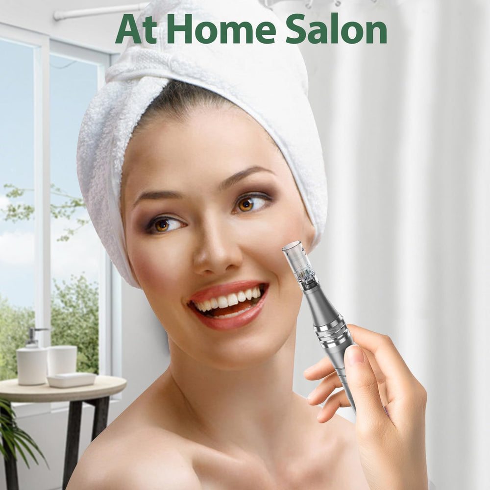 DAHOZE DermaStamp System assembled ready-to-use at-home device.