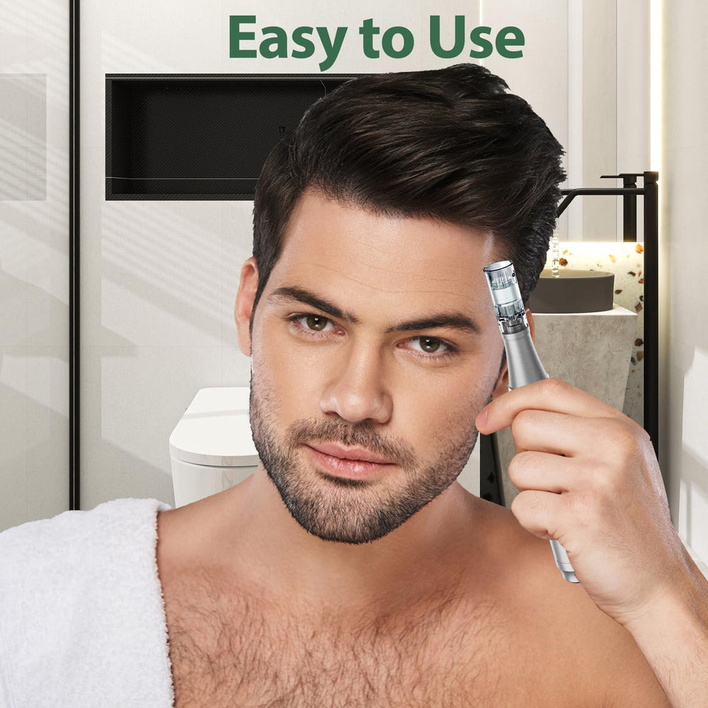 DAHOZE DermaStamp needle-detail highlights fine needles for controlled application.