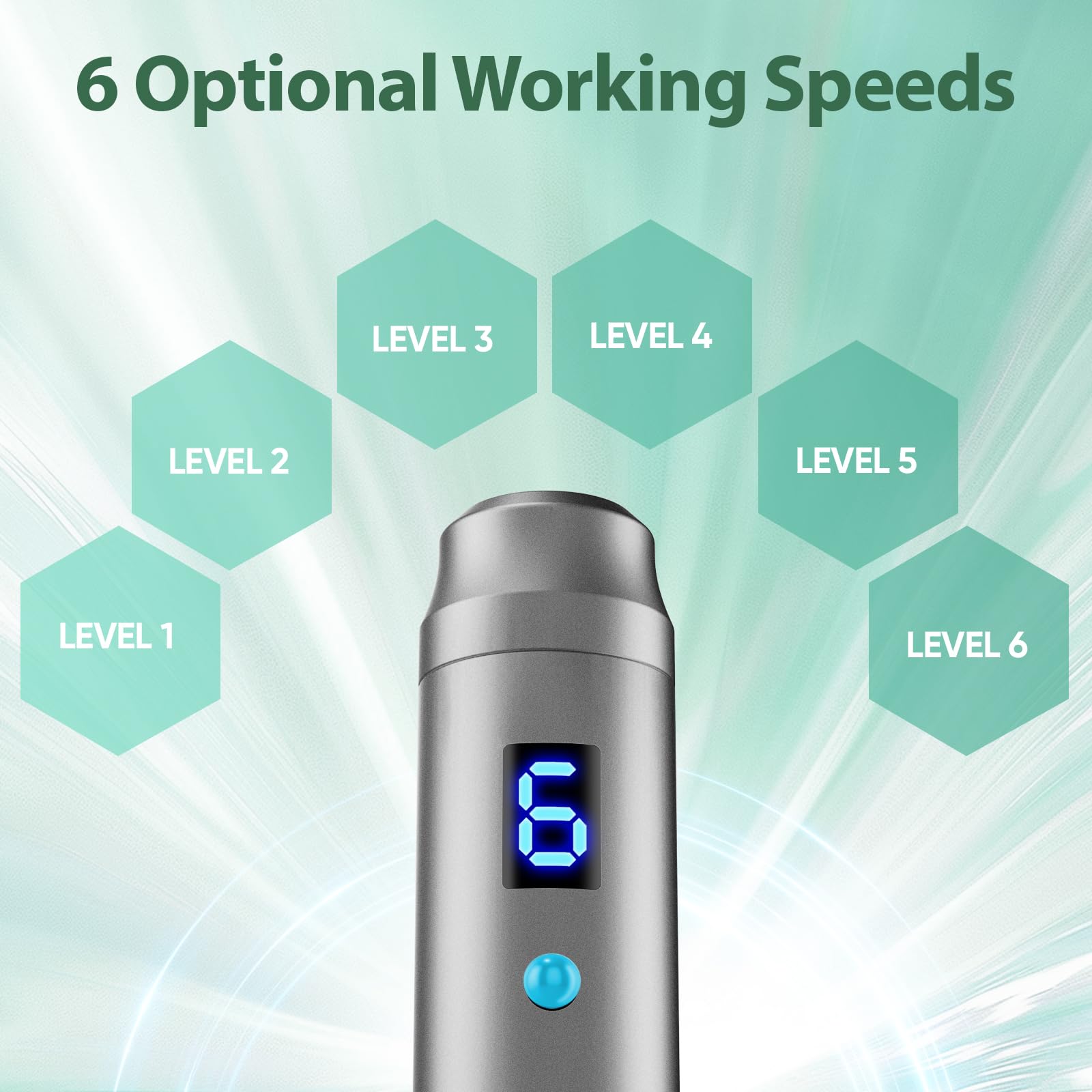 DAHOZE DermaStamp System handheld use for on-the-go skincare sessions.