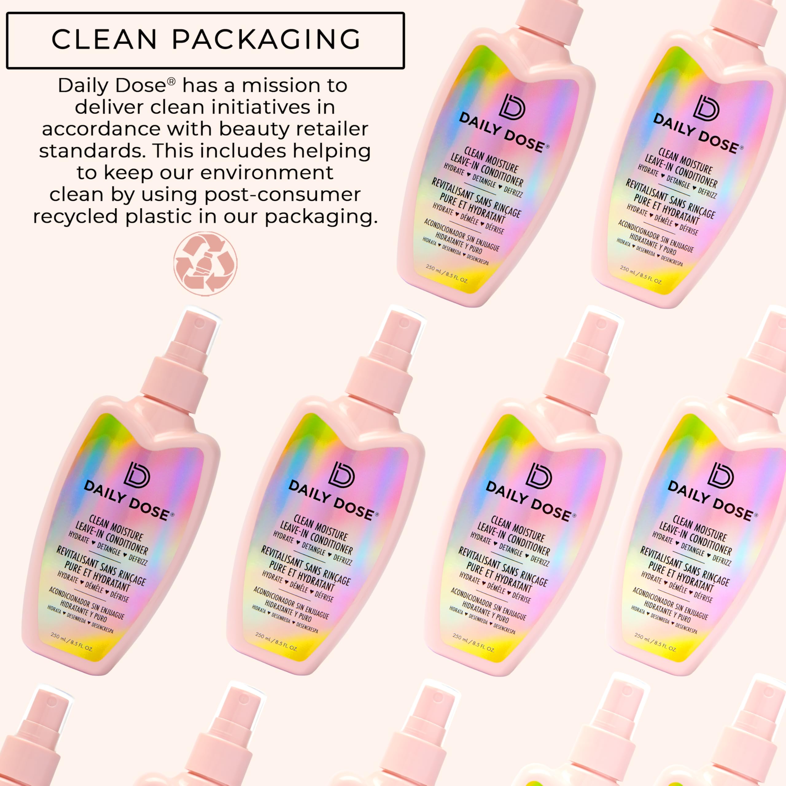 DAILY DOSE PCR-packaging image emphasizes sustainability and recycled materials.