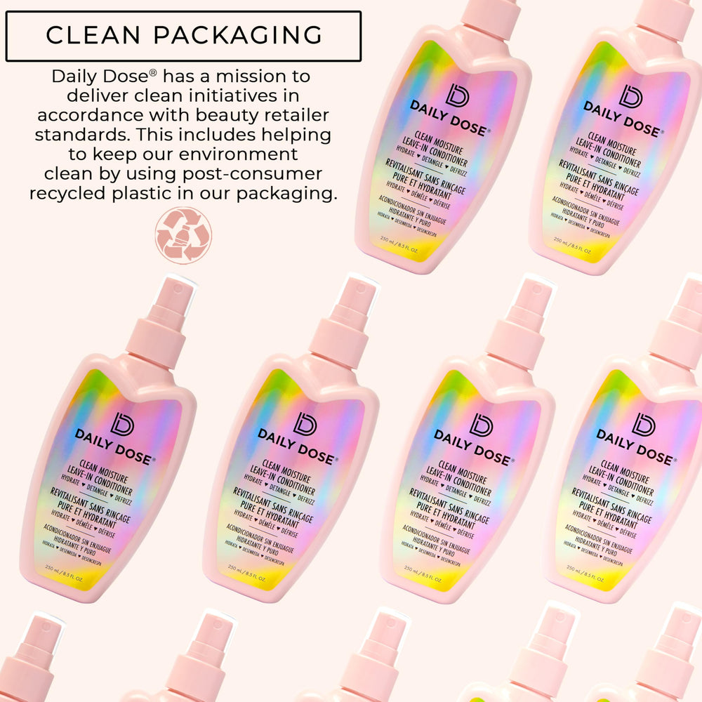 DAILY DOSE PCR-packaging image emphasizes sustainability and recycled materials.