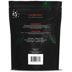 Daily Remedy Body Soak close-up of epsom salts for soothing muscle relief.